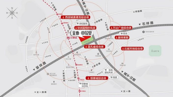 申花里是金地集团自在城之后的最新作品,并且是申花板块目前唯一的90