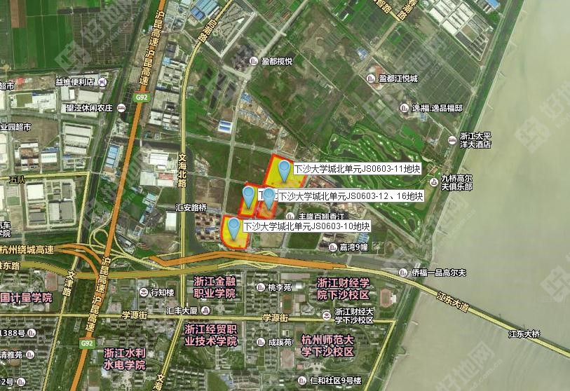江东大道连接德胜快速路,可与周边区域无缝衔接;南面下沙高教园区商业